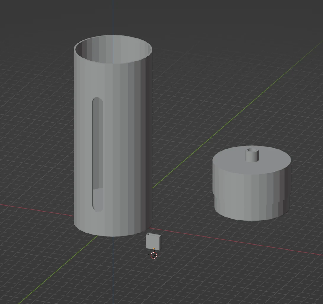 3D-Modell des modularen Wassertanks mit Deckel